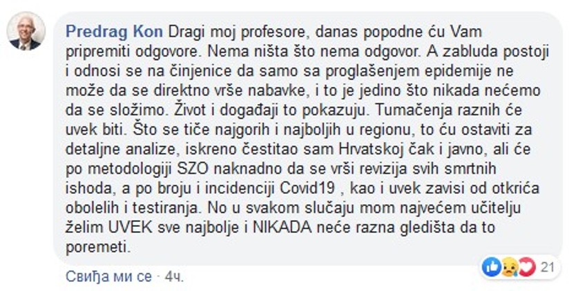 Kon poruka na Fejsbuku