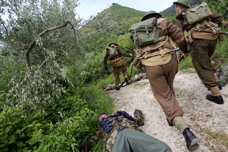 Inscenizacja bitwy pod Monte Cassino