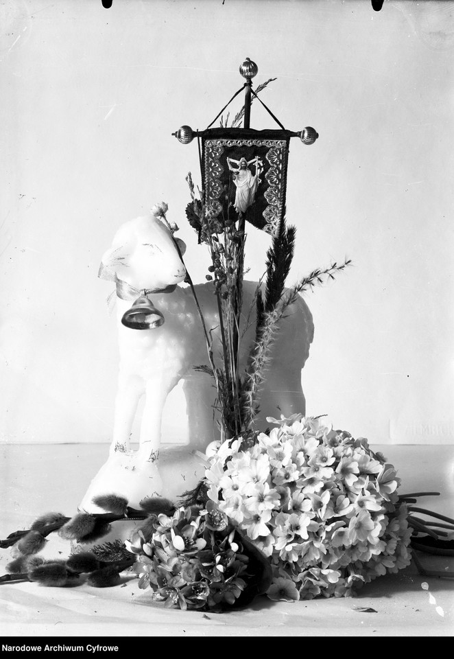 Dekoracyjny baranek wielkanocny, 1932 r. 
