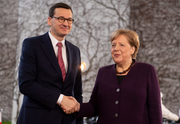 Mateusz Morawiecki i Angela Merkel