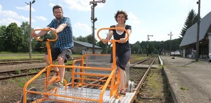 Pociąg na pedały podbija Bieszczady