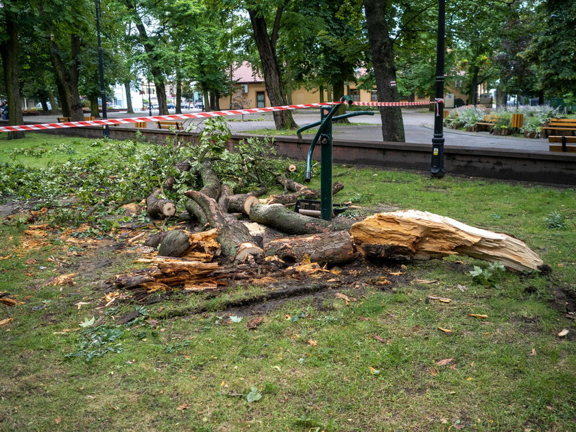 Niszczycielska burza w Aleksandrowie Łódzkim