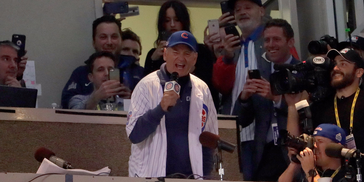 Bill Murray had the best reaction to the Chicago Cubs' World Series Game 5 win