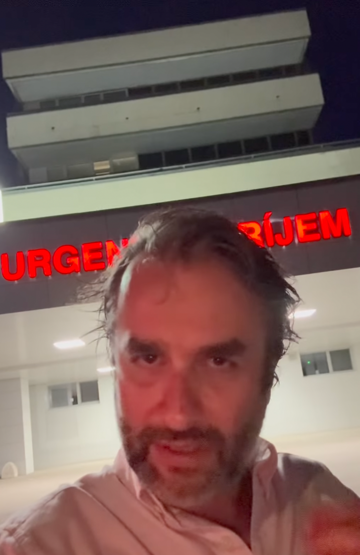 Vlado Kobielsky po čakaní na pohotovosti.