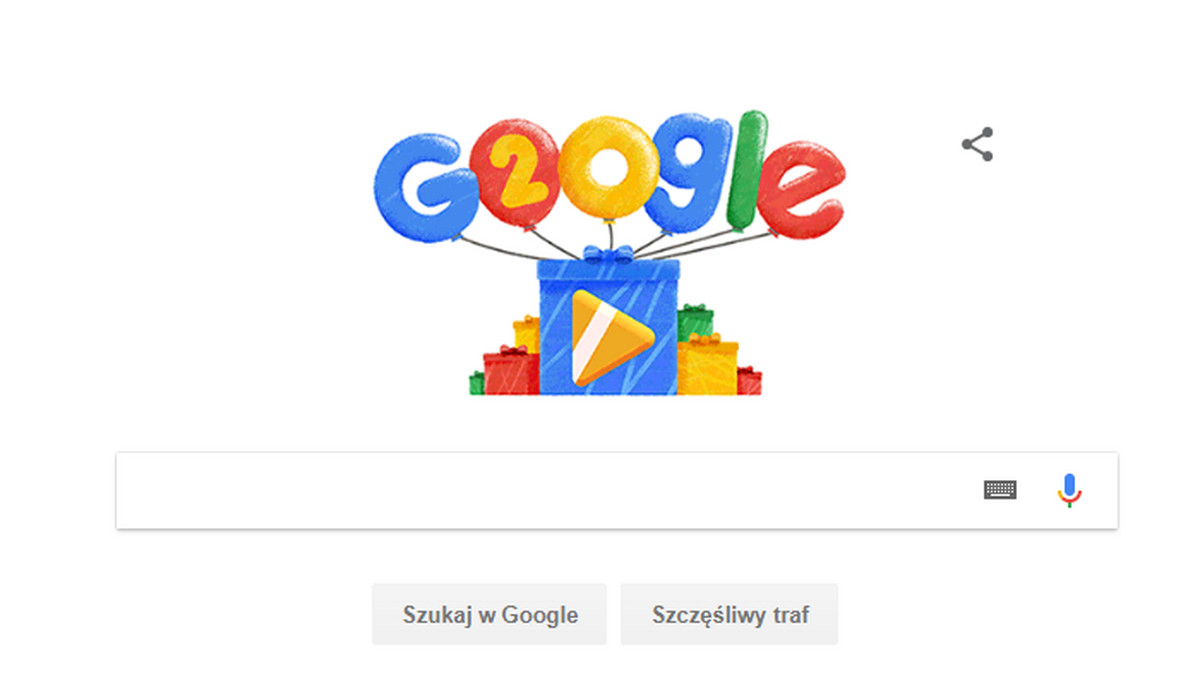 20. urodziny wyszukiwarki Google 