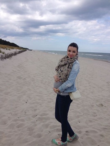 żona Andrzeja Sołtysika  w podróży poślubnej