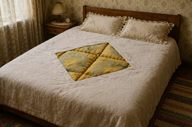 Čuveni jugoslovenski jorgan sa karakterističnom navlakom