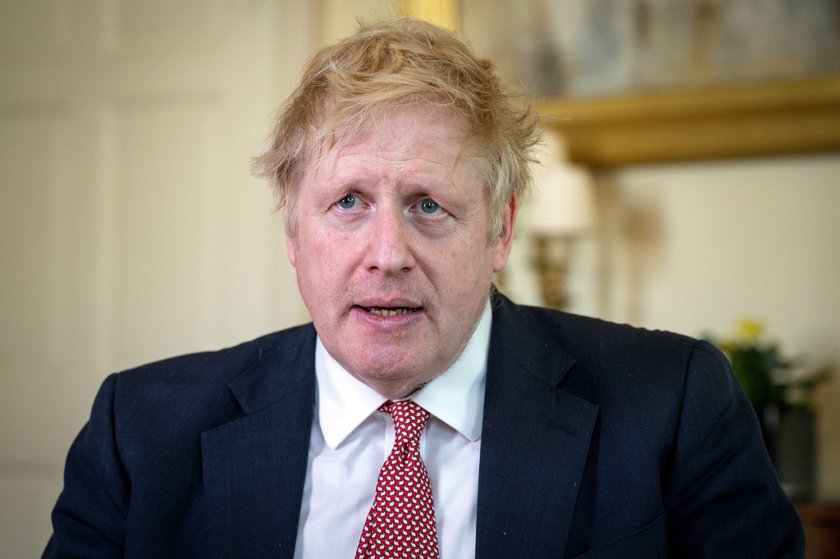 Prime Minister Boris Johnson thanks the NHS in a video message on Easter Sunday, at 10 Downing Stree