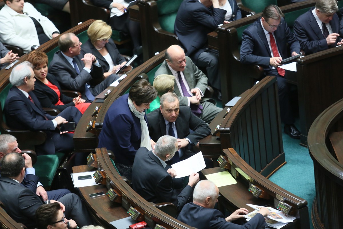 Grzegorz Schetyna i Jacek Rostowski w Sejmie