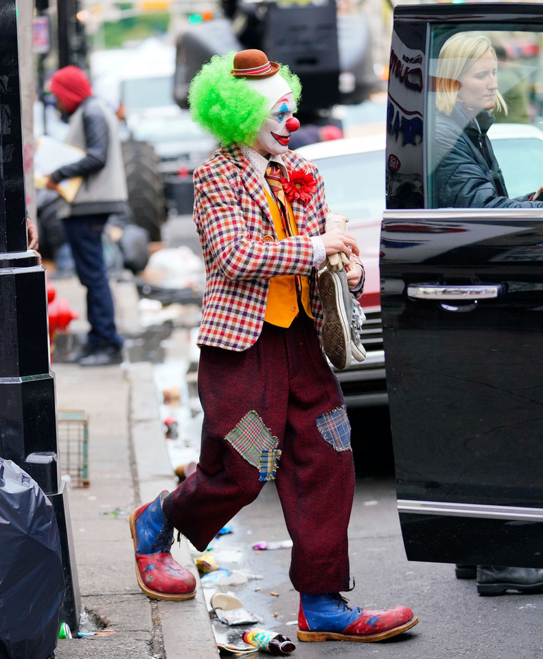 Joaquin Phoenix  na planie filmu "Joker"