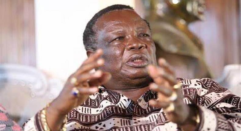 Cotu secretary general Francis Atwoli during a recent press conference at Tom Mboya Labor College, Kisumu. He has told Deputy President William Ruto to leave the Luhya community alone. [Denish Ochieng, Standard]