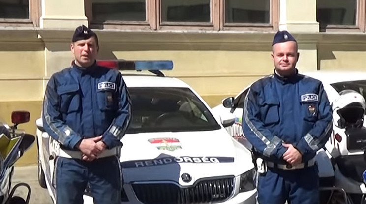 Rendőrök is szerepelnek a nagyszabású karantén-flashmobban / Fotó: Youtube