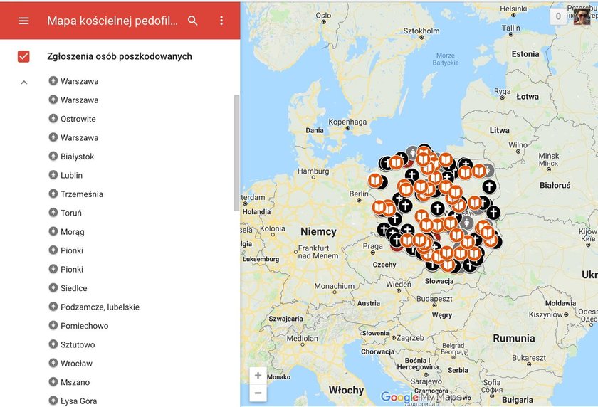 Opublikowano mapę pedofilii w polskim Kościele! Skrzywdzeni protestują w Warszawie