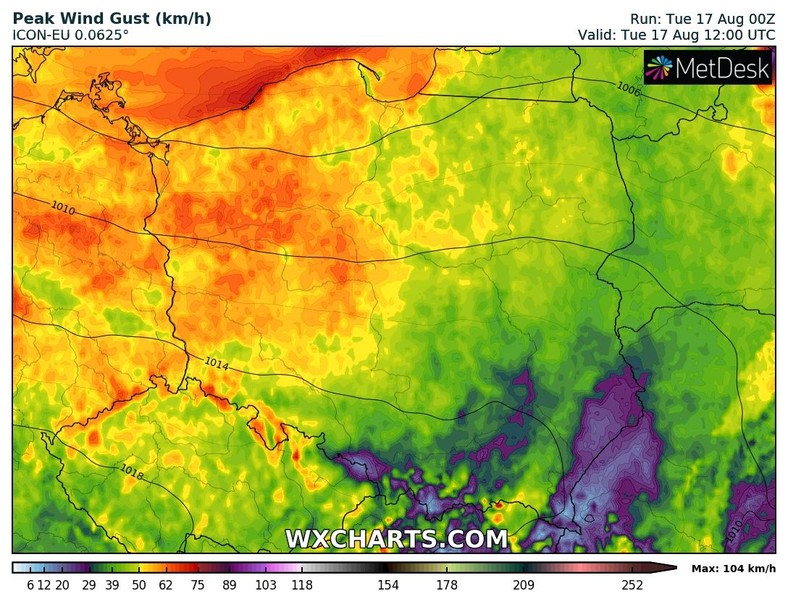 W większości kraju zaznaczy się silny, porywisty wiatr