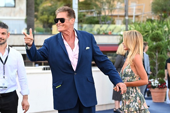 David Hasselhoff i Hayley Roberts na Festiwalu Telewizji w Monte Carlo