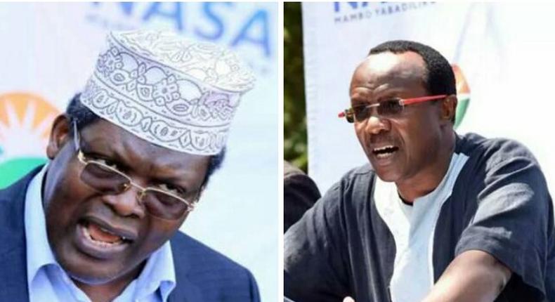 Lawyer Miguna Miguna and Economist David Ndii