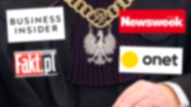 Niemal sto procesów dziennikarzy Onetu, "Faktu" i "Newsweeka". Tak pozywa nas władza