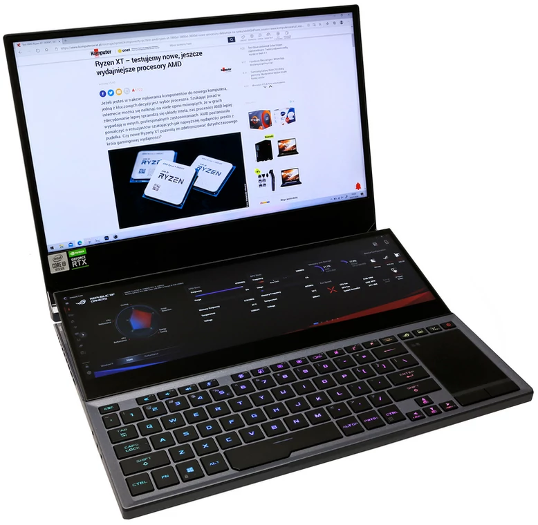 Asus ROG Zephyrus Duo 15 (GX550LXS) wygląd