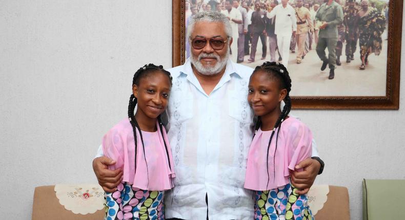 19-yr-old siamese twins separated at Korle Bu visit grateful to Rawlings