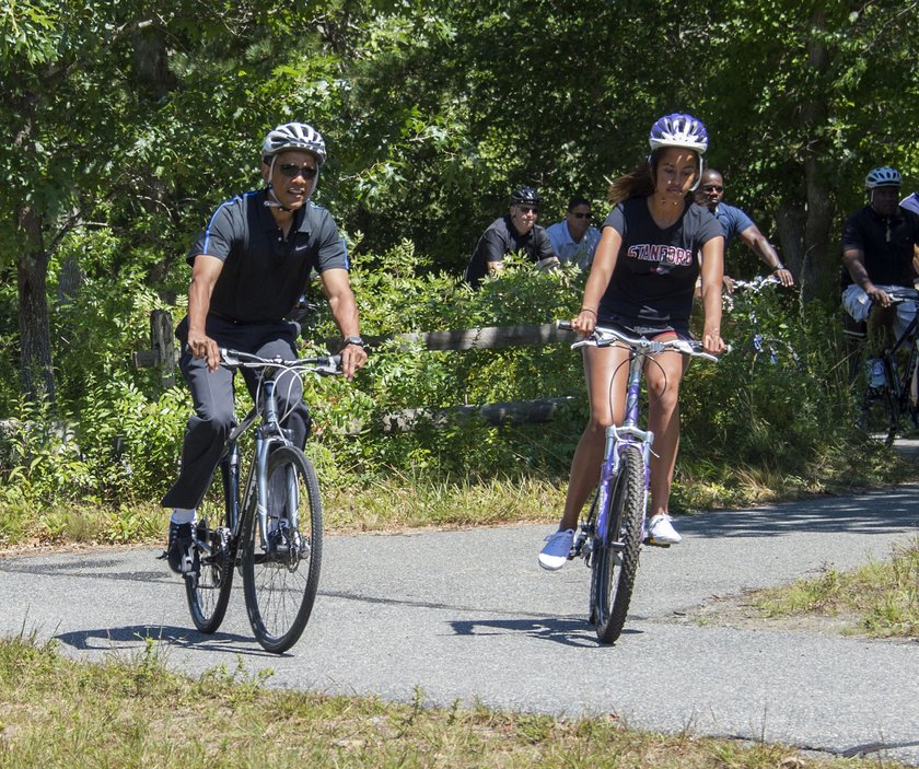 Prezydent USA, Barack Obama z córką Malią