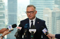 Andrzej Duda został zapytany o reprezentację Polski. Prezydent wypowiedział się o sporze Probierza z Lewandowskim