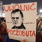 Akcja solidarnościowa „Uwolnić Andrzeja Poczobuta! pod Pałacem Kultury i Nauki w Warszawie, 25 września 2021 r.