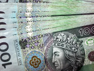 pieniądze banknoty gotówka złoty