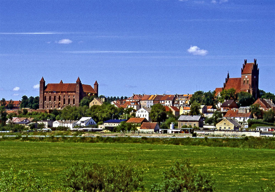 Gniew, panorama miasta