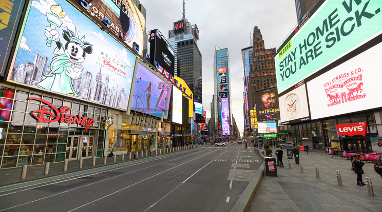 New York utcái emberek nélkül, ahogy még soha nem láttuk / Fotó: GettyImages