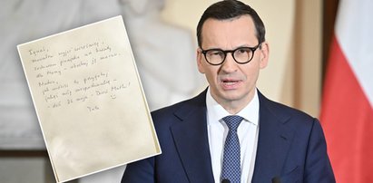 Morawiecki zostawił dzieciom własnoręcznie napisany list. Wiemy, co w nim zawarł