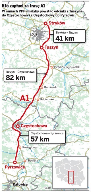 Autostrada A1 jednak za prywatne pieniądze