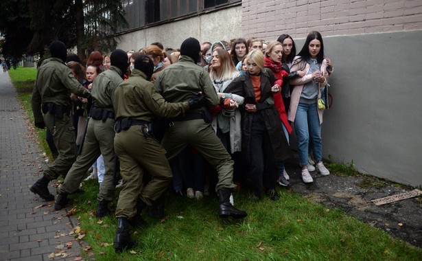 Protest opozycji w Mińsku