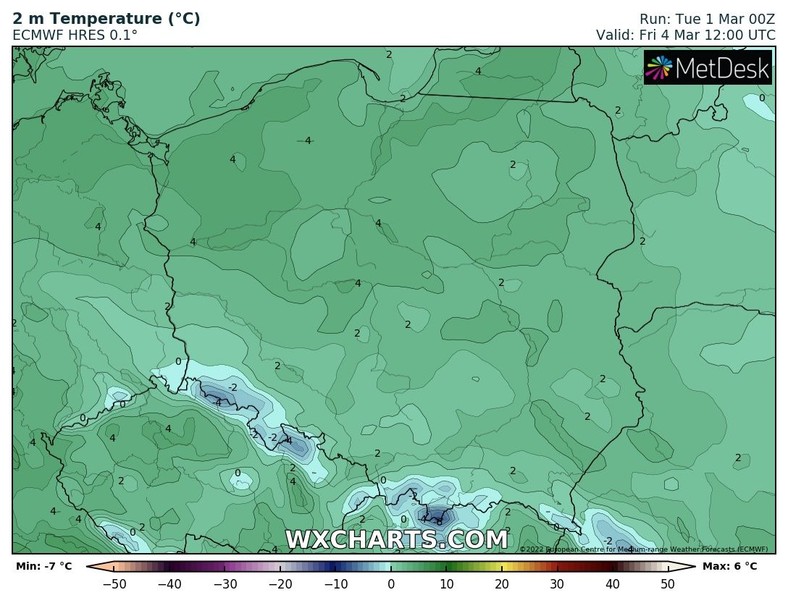 Będzie chłodno, ale w ciągu dnia przeważnie bez mrozu