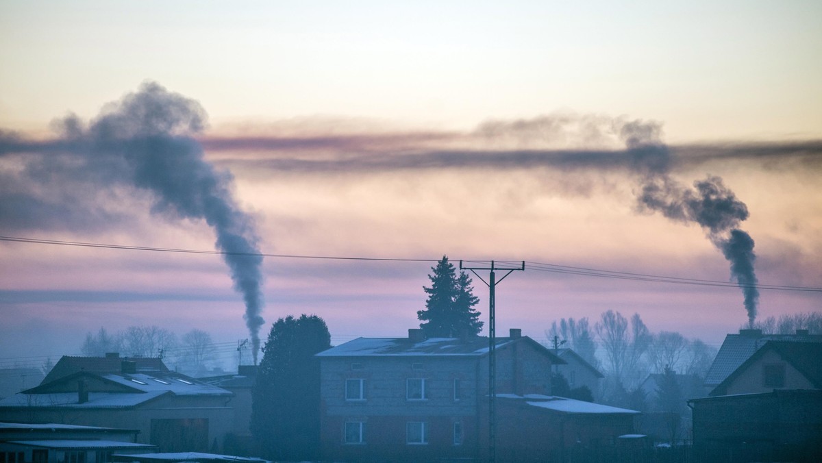 dym kominy węgiel smog