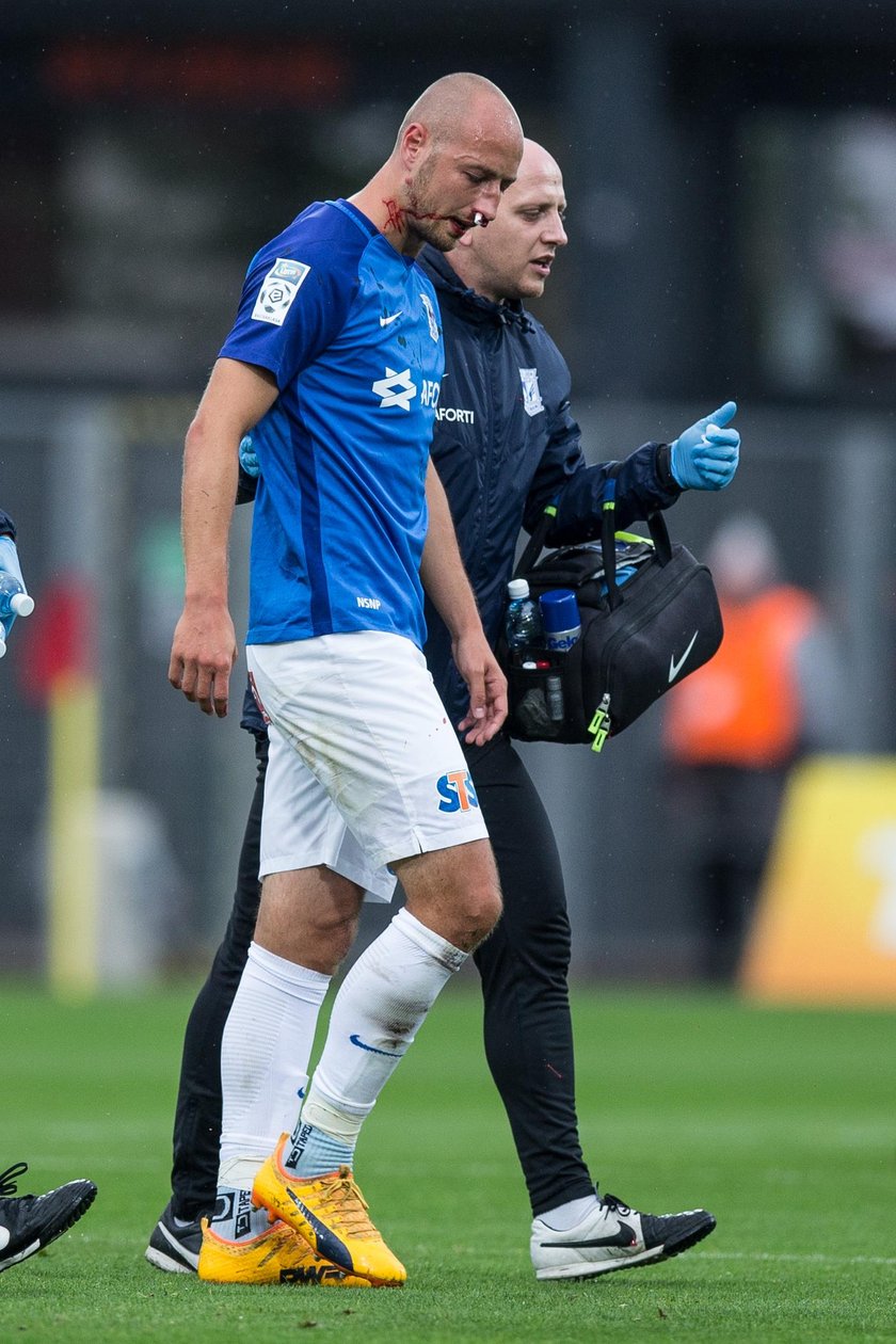 Pilka nozna. Ekstraklasa. Bruk-Bet Termalica Nieciecza - Lech Poznan. 20.08.2017