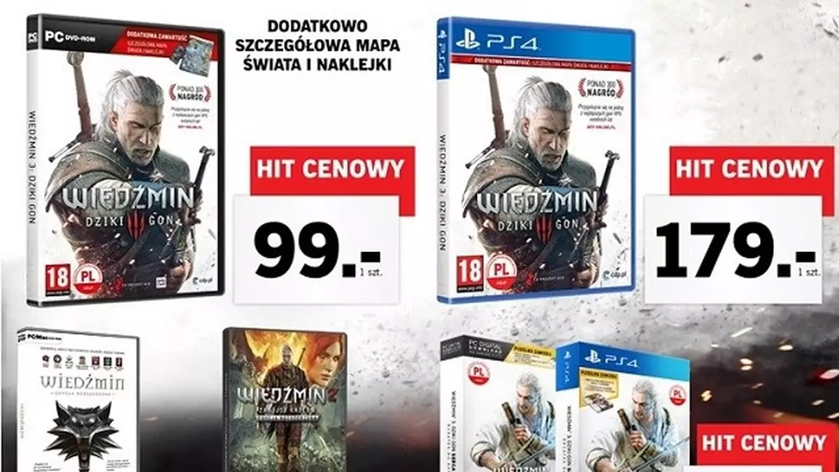 Wiedźmin 3 w Lidlu. W wersji na PC i PS4!