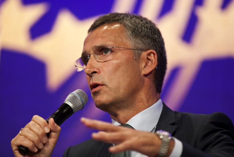 Jens Stoltenberg, jako premier Nowergii, przemawia podczas Clinton Global Initiative w Nowym Jorku, 20.09.2011.