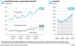 Wyniki finansowe „wspaniałej siódemki”