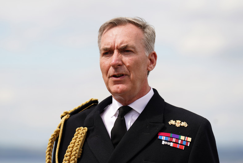 Szef brytyjskiego sztabu obrony admirał Tony Radakin 