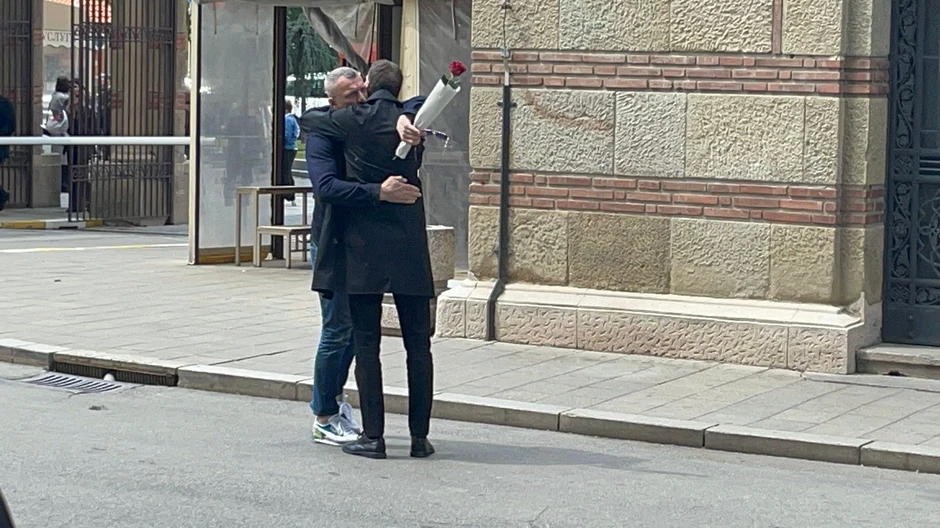 Ognjen Janković na sahrani bivše supruge, voditeljke Bojane Janković