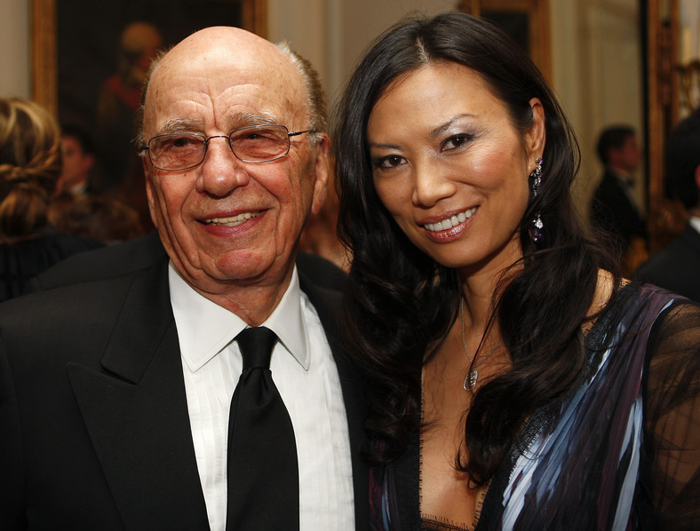 Rupert Murdoch z żoną Wendy
