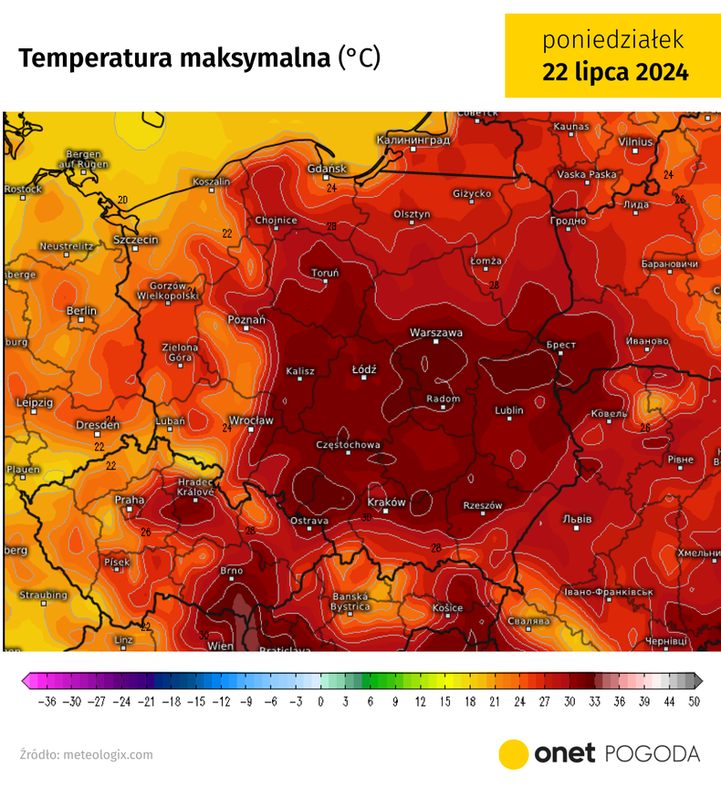 Poniedziałek ma być kolejnym, upalnym dniem