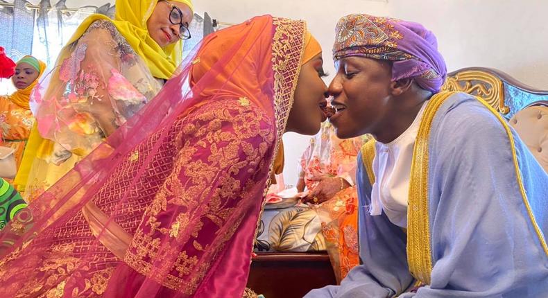 Radio Maisha's Mbaruk Mwalimu weds Switch TV's Hadiya Mwasiwa in beautiful Nikah ceremony