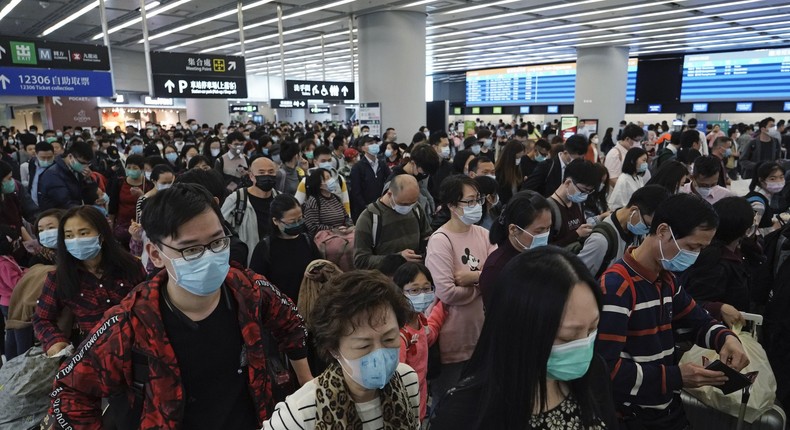 lunar new year hong kong china masks wuhan coronavirus