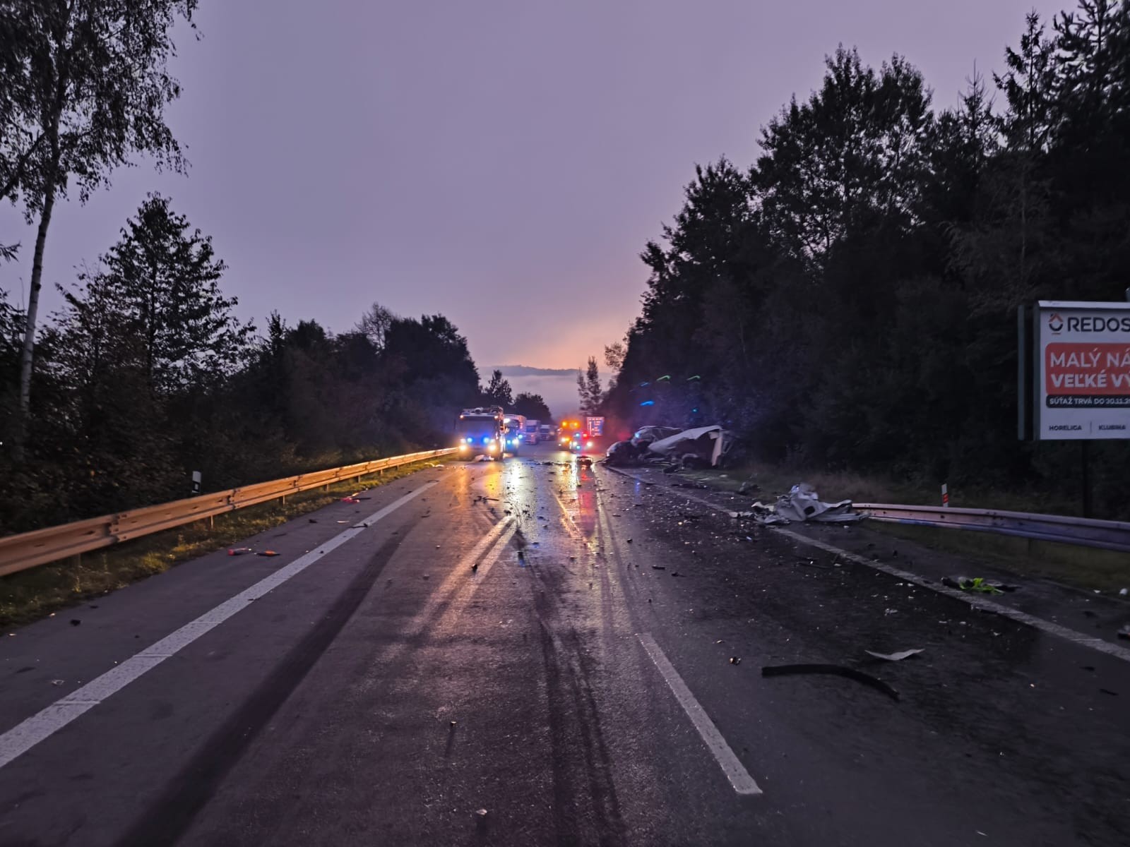 Nehoda pri Krásne nad Kysucou.