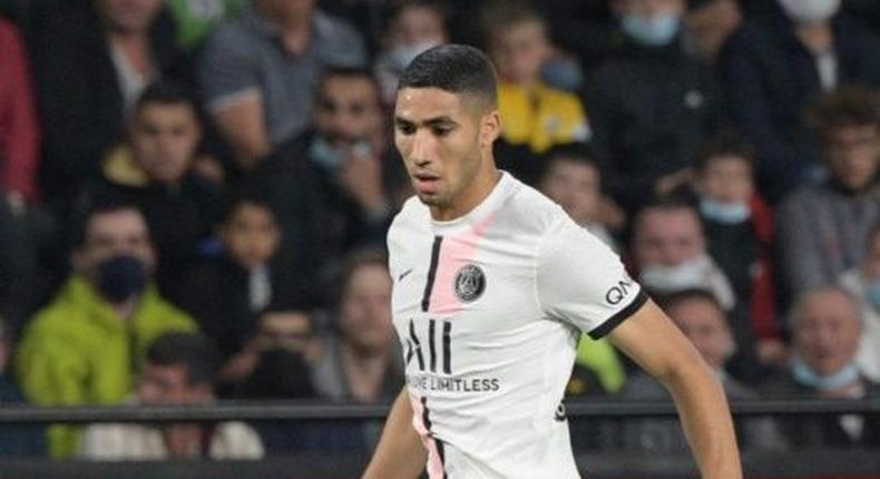 Achraf Hakimi was PSG's match-winner against Metz in midweek Creator: SEBASTIEN BOZON