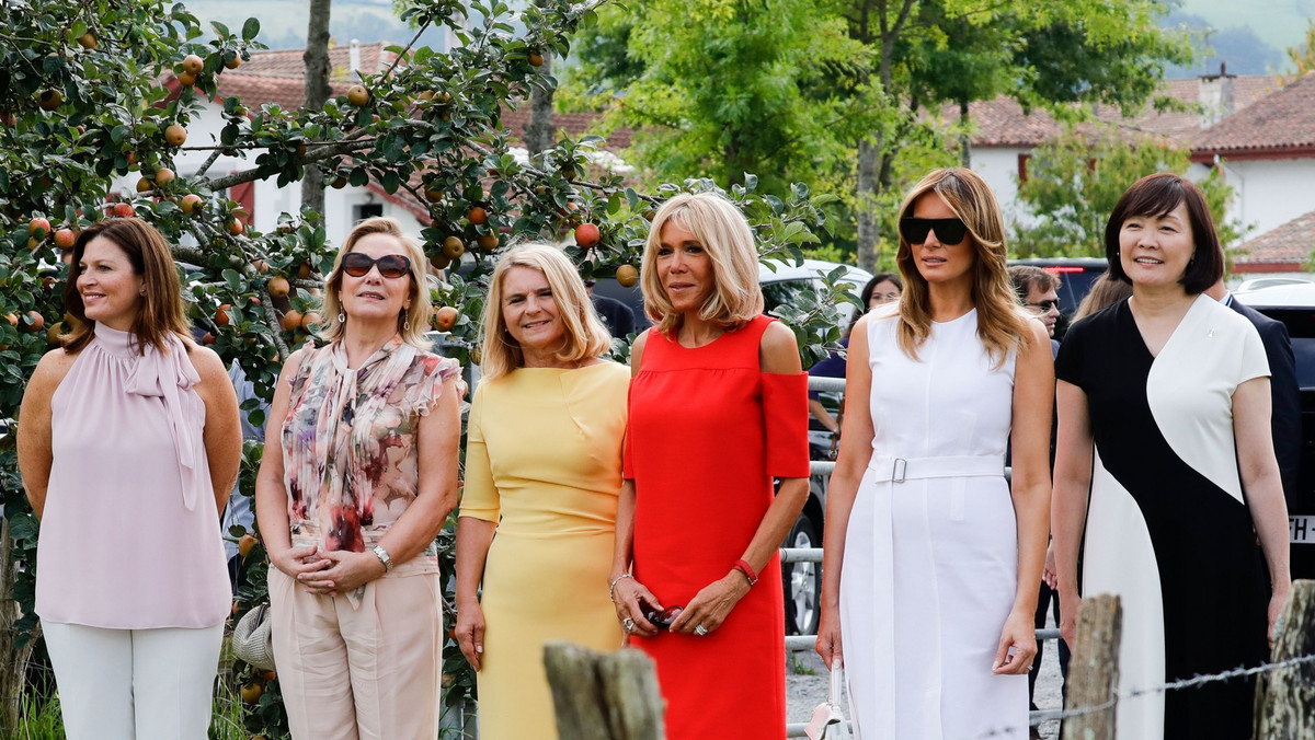Melania Trump, Brigitte Macron i Małgorzata Tusk na G7