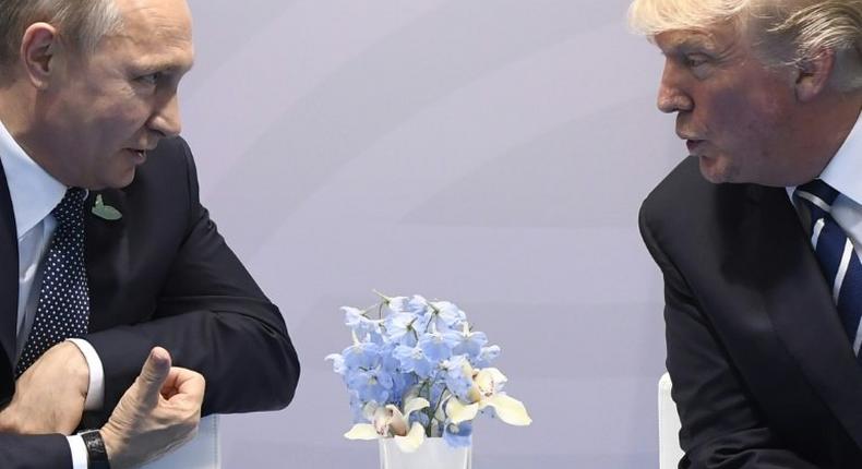 Russian President Vladimir Putin and US President Donald Trump meeting Friday in Hamburg, Germany