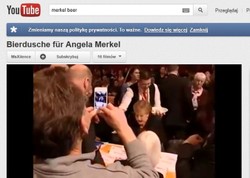 Merkel cała skąpana w piwie. Zobacz wideo!