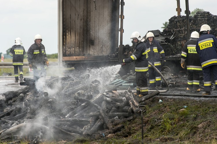 Karambol na autostradzie A4